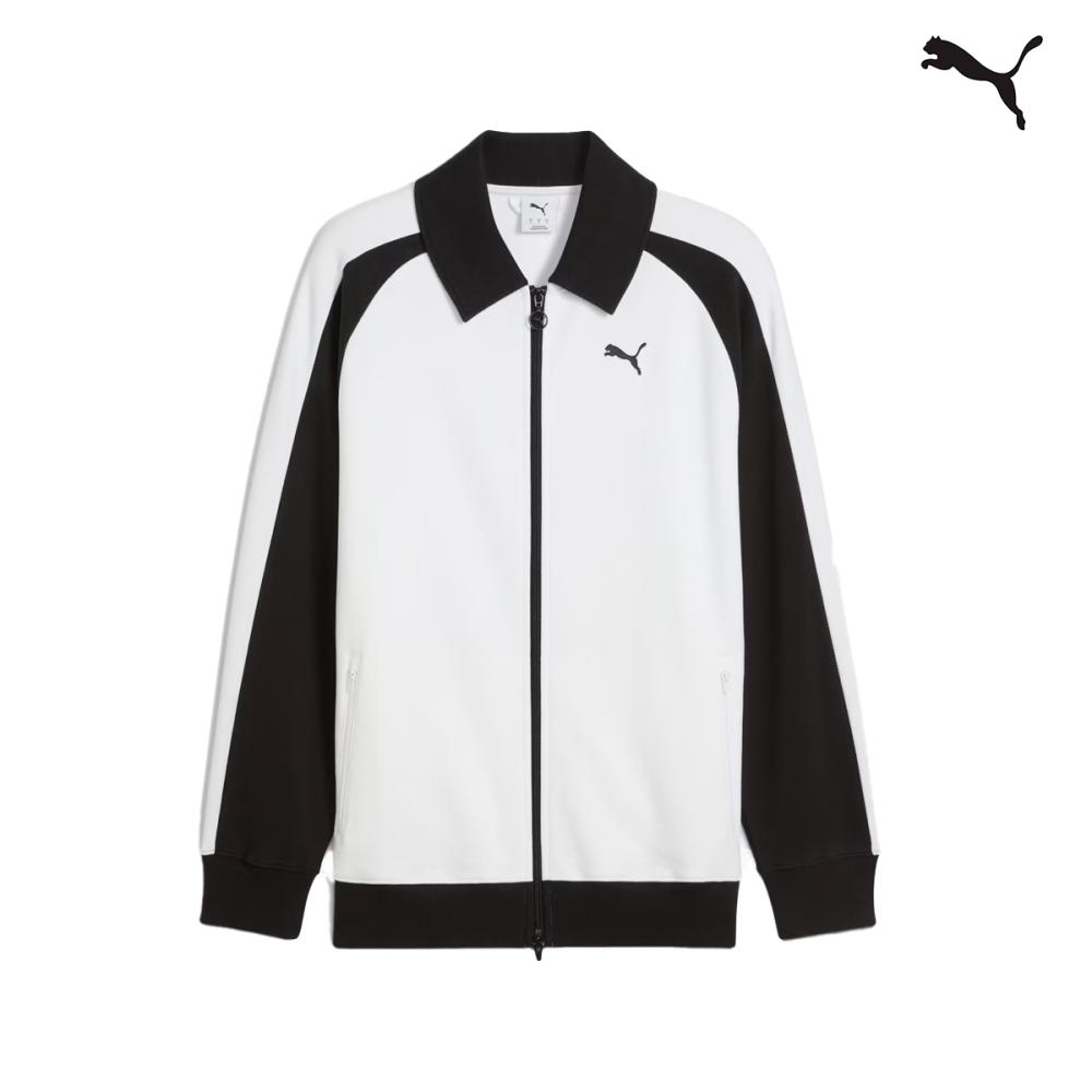 632994 T7 Relaxed    Wing Collar Jacquard Track Jacket DK JACKET PUMA