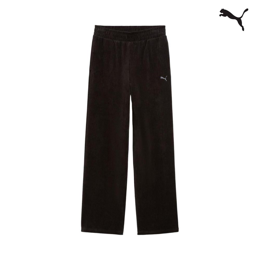 688108 ESS ELEVATED   Velour Rib Straight Leg Pant ΠΑΝΤΕΛΟΝΙ PUMA