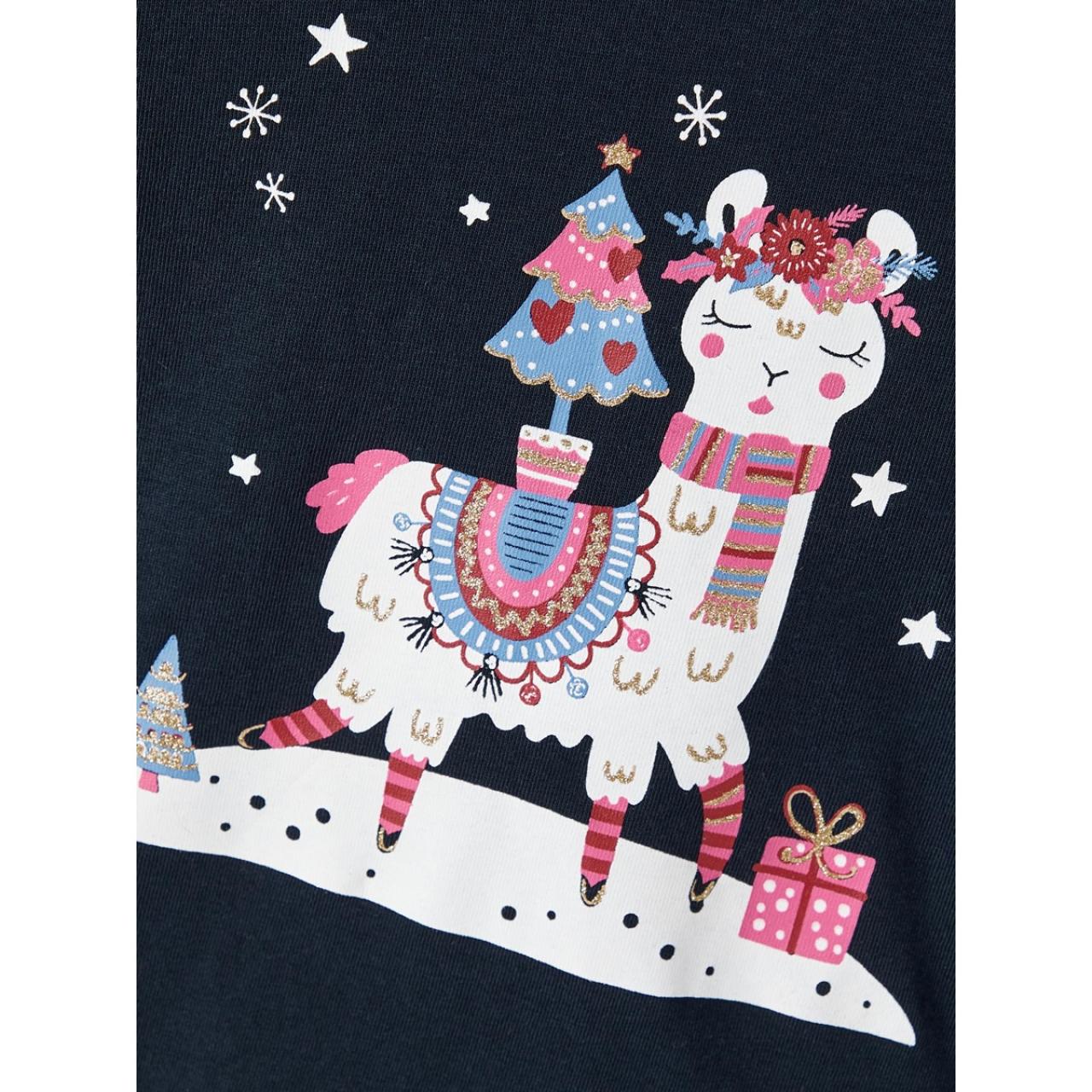 Μπλούζα μακό κορίτσι Christmas name it-13210180- Dark Sapphire φωτογραφία