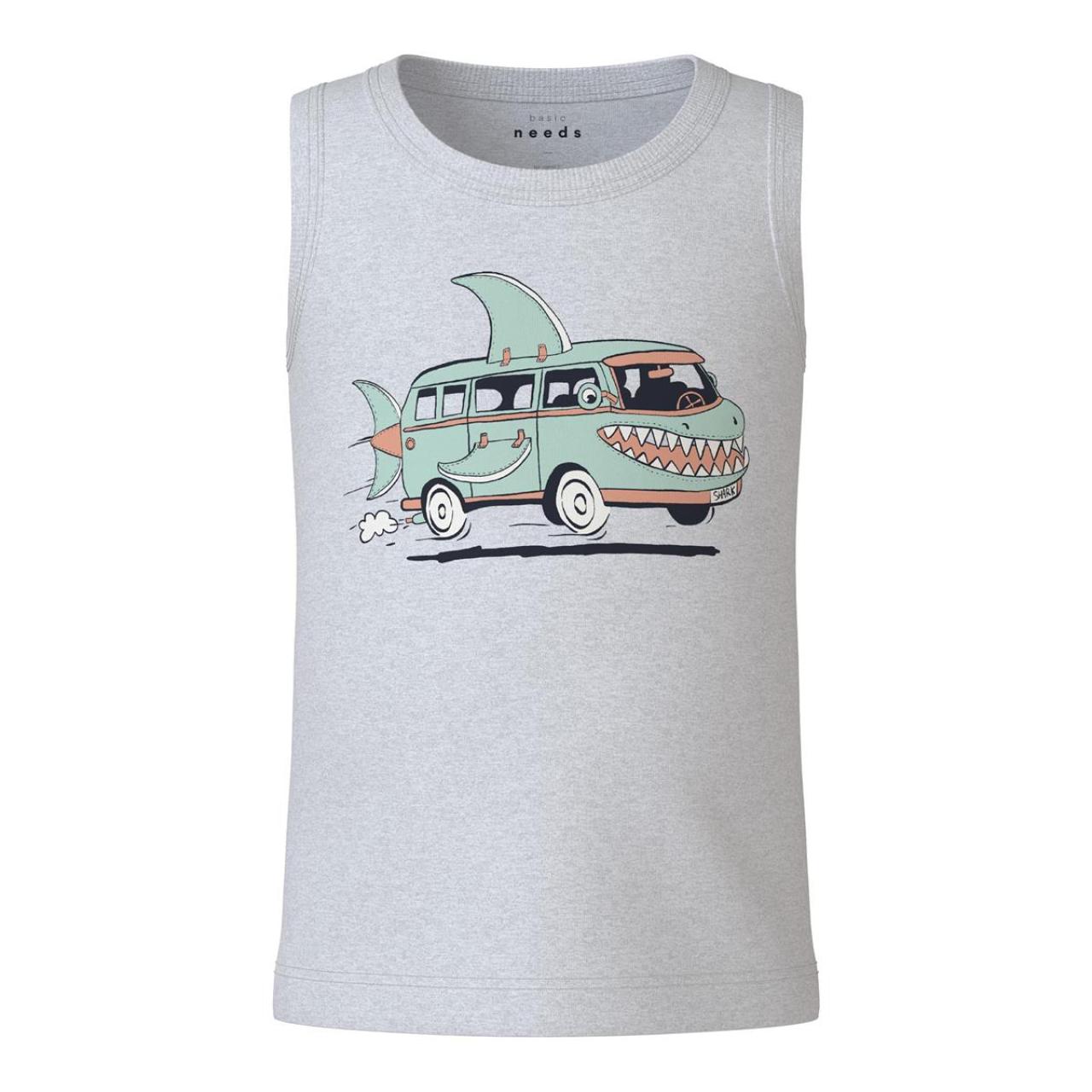 Name it Μπλούζα αμάνικη μακό αγόρι name it-13230135-Light Grey Melange