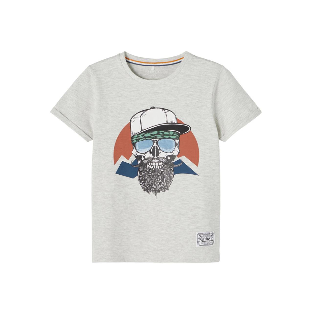 Name it Μπλούζα μακό αγόρι name it-13199886-Light Grey Melange-organic cotton
