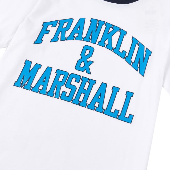 Μπλούζα μακό αγόρι Franklin Marshall-FMS0565-002-J078-WHITE