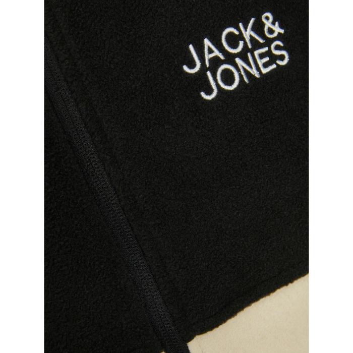 Ζακέτα fleece αγόρι JACK & JONES-12244898-MOONBEAM/BLOCKING