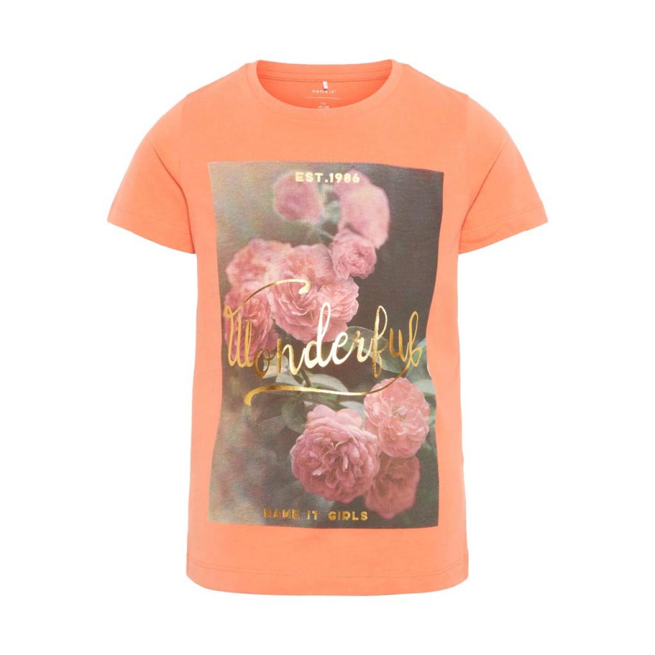 Name it Μπλούζα μακό κορίτσι Name it-13163106-CORAL-organic cotton