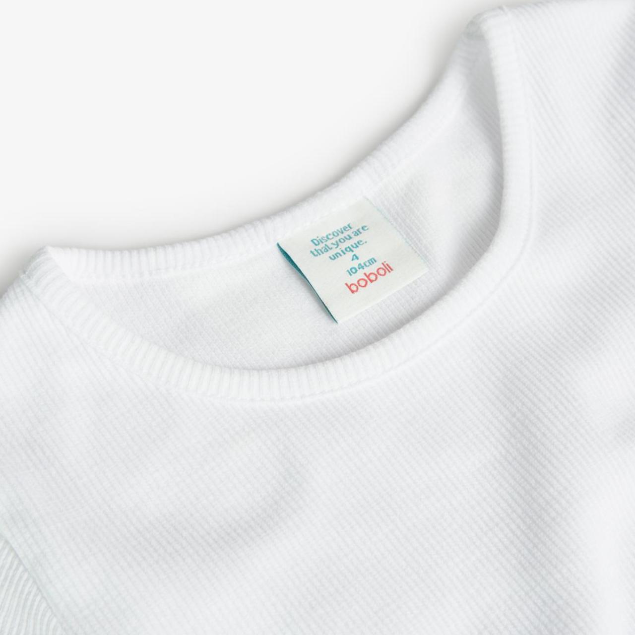 Μπλούζα μακό κορίτσι Boboli-498034-1100-White φωτογραφία