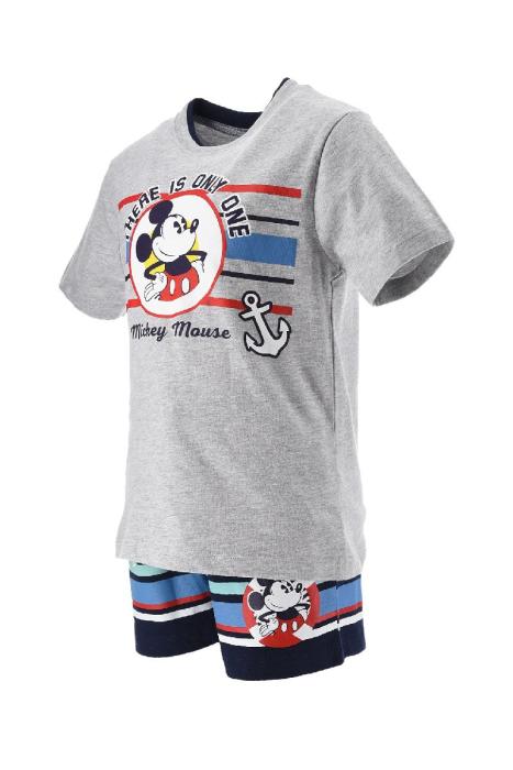 Σετ μακό αγόρι Mickey Mouse-EV1072-GREY-organic cotton