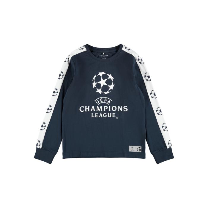 Μπλούζα αγόρι Name it Champions League -13188866-DS organic cotton