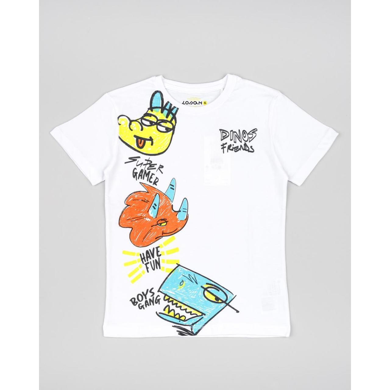 LOSAN Μπλούζα μακό αγόρι Losan-LKBAP0303_24008-WHITE