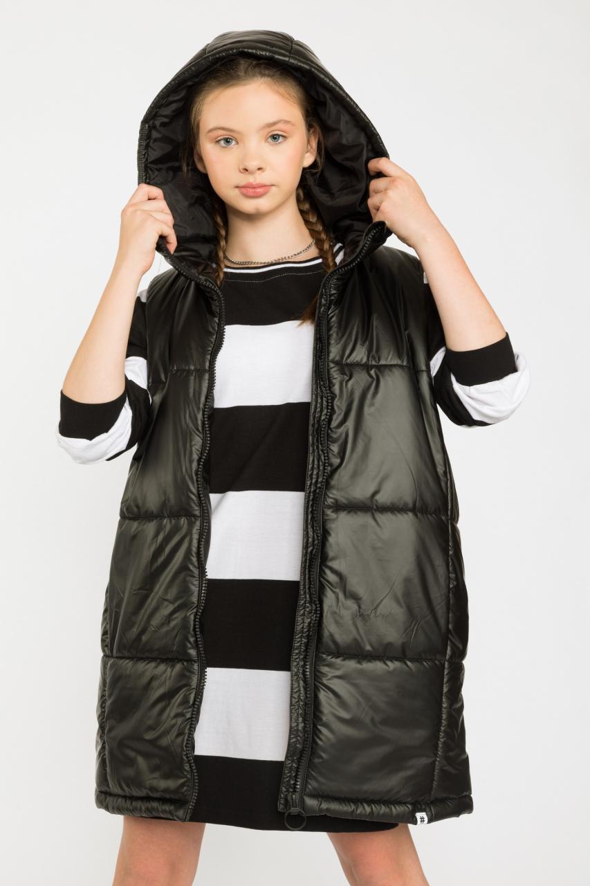 Μπουφάν μακρύ αμάνικο κορίτσι Reporter Young-223-0887G-05-BLACK φωτογραφία