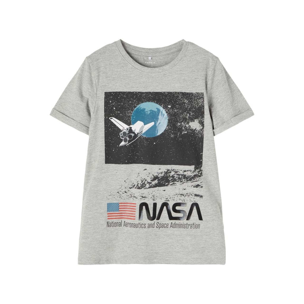 Name it Μπλούζα αγόρι NASA Name it-13186369-GREY organic cotton