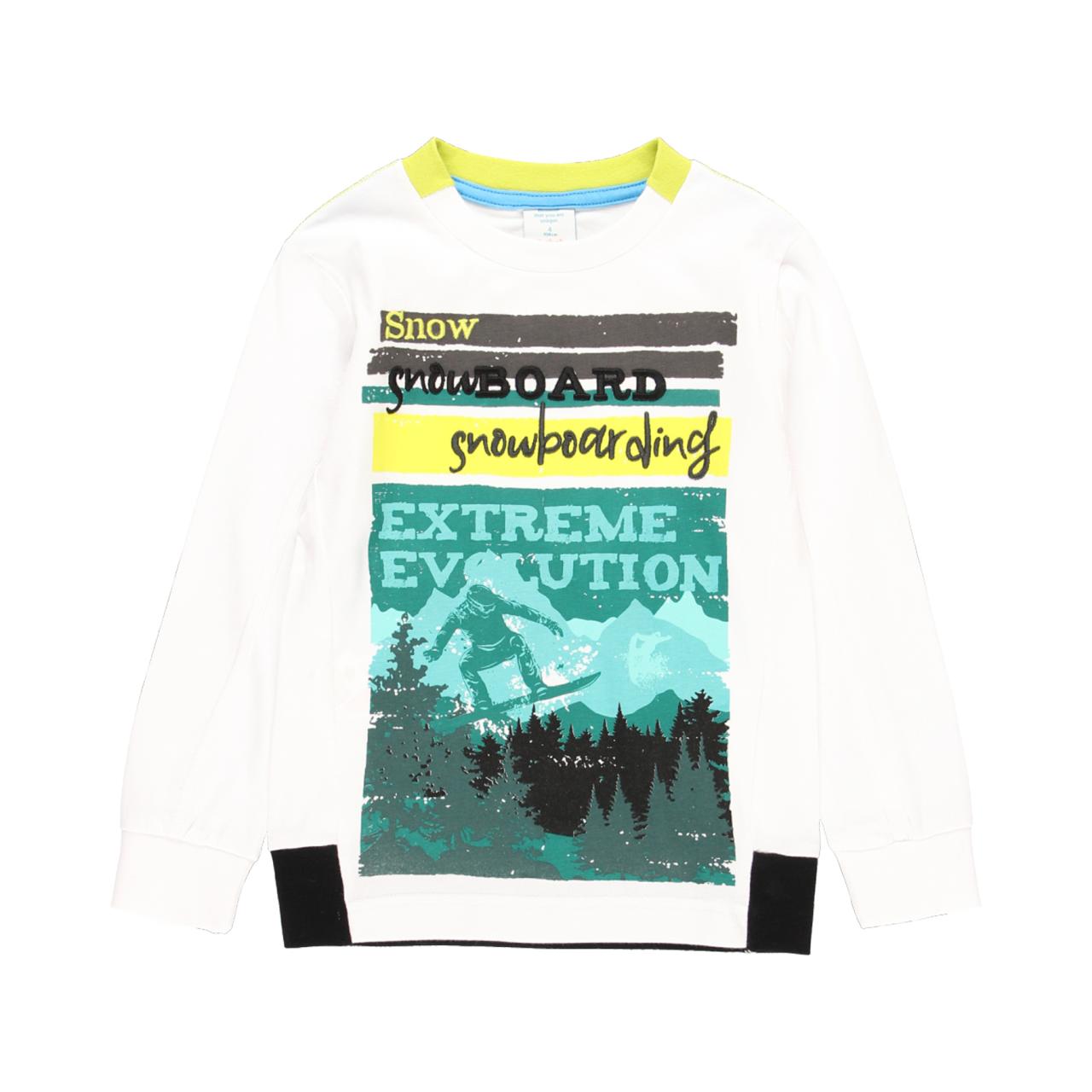 Μπλούζα αγόρι Boboli-513021-1100-WHITE