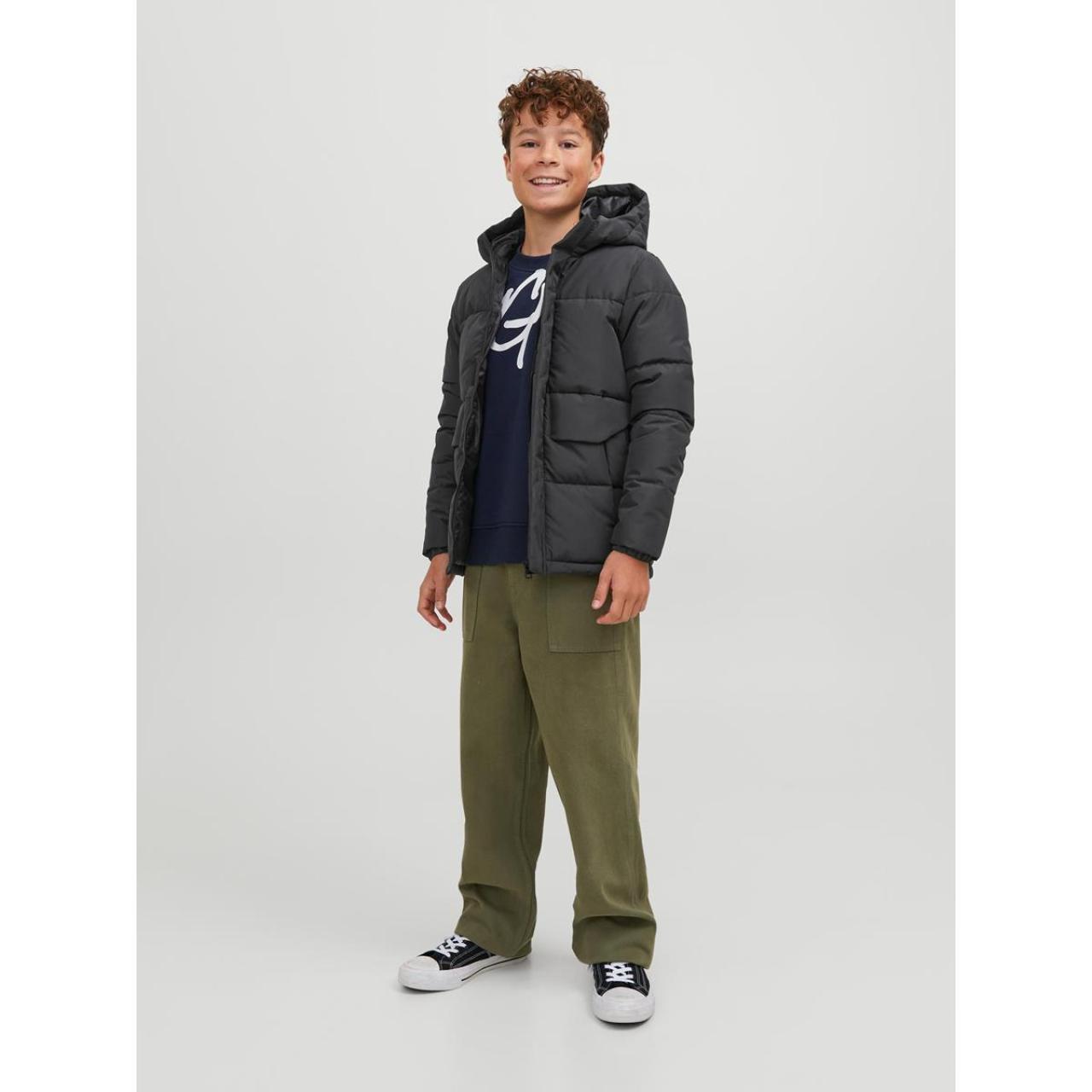 Μπουφάν puffer αγόρι JACK & JONES-12246122-Black φωτογραφία