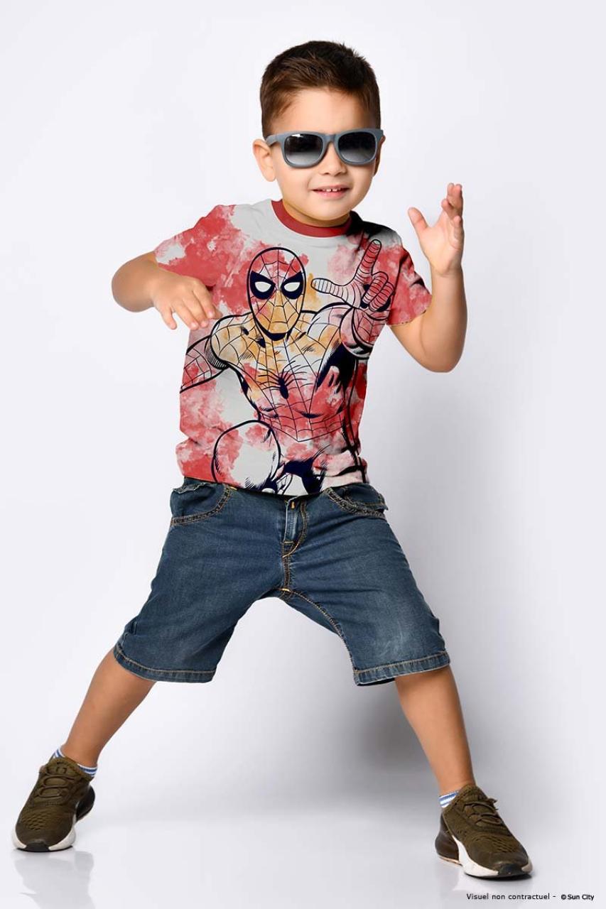 Μπλούζα μακό αγόρι SPIDERMAN-EV1075-RED φωτογραφία