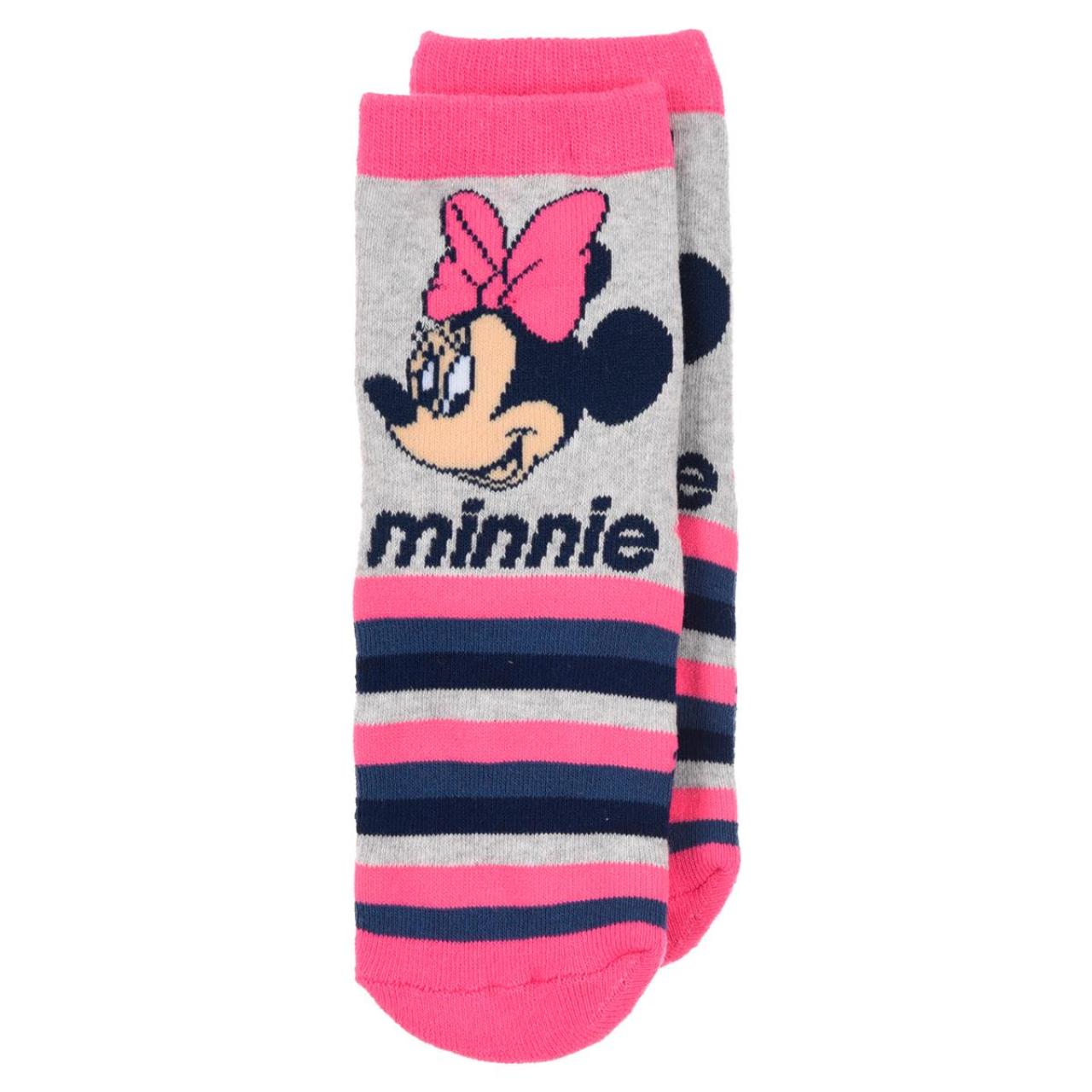 SUPER HEROES Κάλτσες αντιολισθητικές κορίτσι Minnie Mouse-HW0628-LGREY