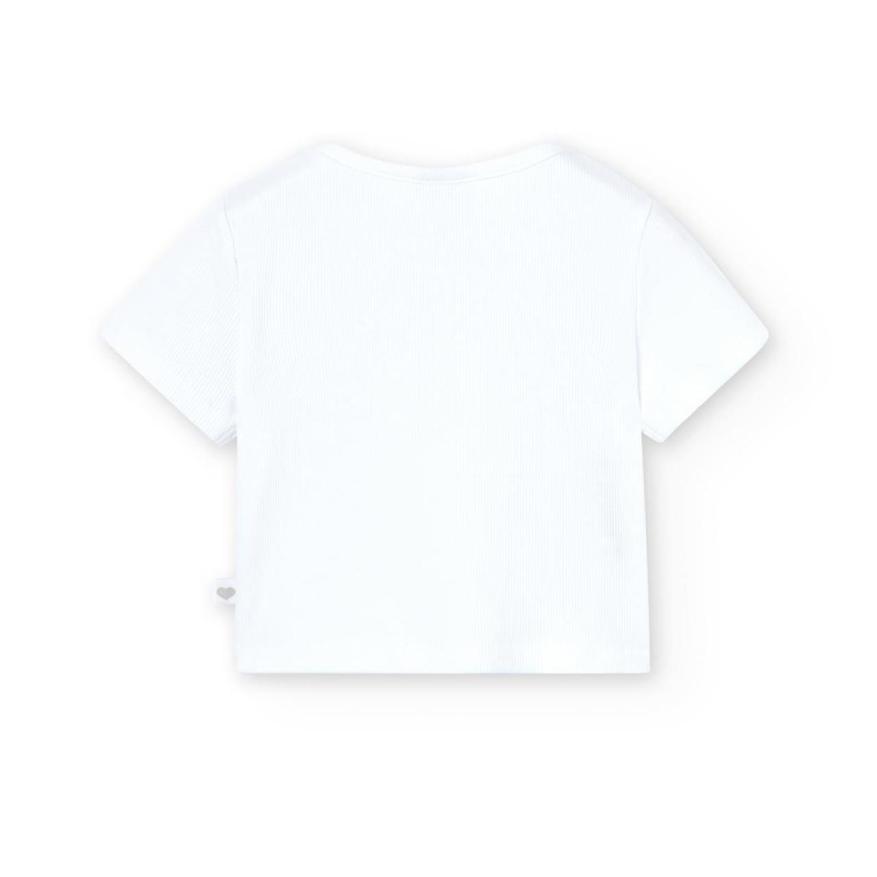 Μπλούζα μακό κορίτσι Boboli-498034-1100-White φωτογραφία