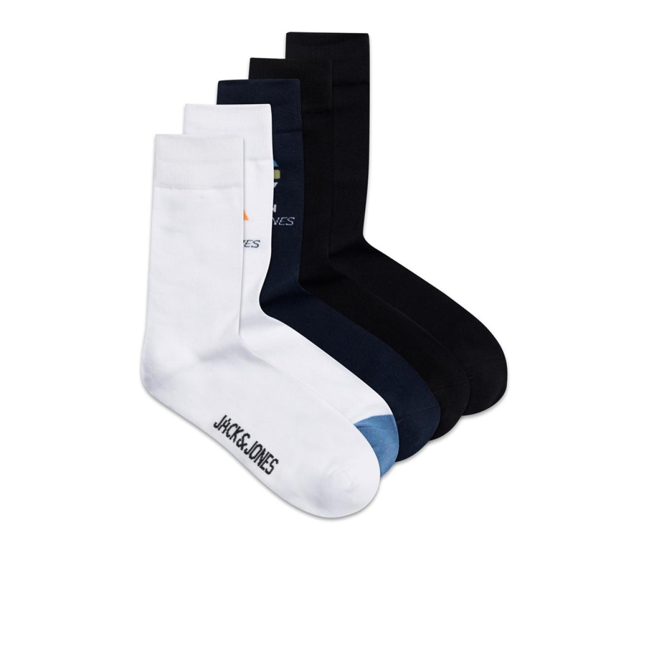 JACK&JONES Κάλτσες 5 τεμ. αγόρι JACK & JONES-12195024-WHITE