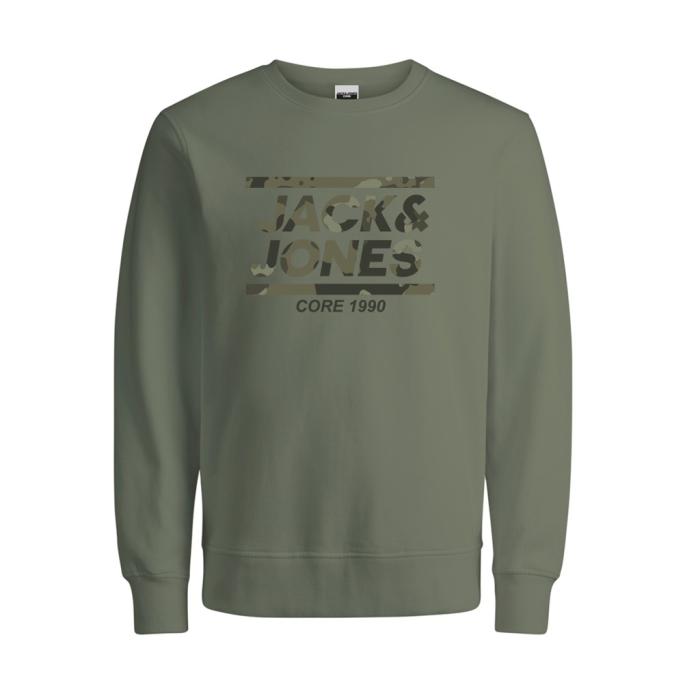 Μπλούζα φούτερ αγόρι JACK & JONES-12198677-OIL GREEN