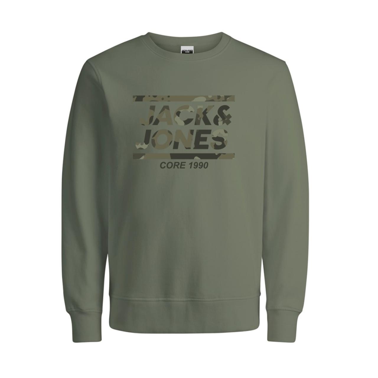 JACK&JONES Μπλούζα φούτερ αγόρι JACK & JONES-12198677-OIL GREEN