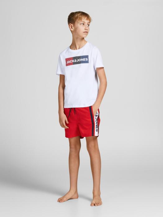 Μαγιό βερμούδα αγόρι JACK & JONES-12206185-Flame Scarlet