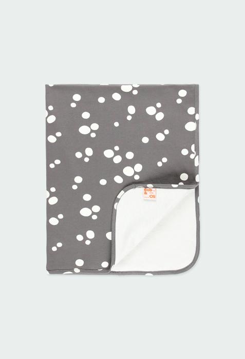 Κουβέρτα λεπτή unisex Bob & Oli-13B405-9804-PRINT-organic cotton 90x70 cm