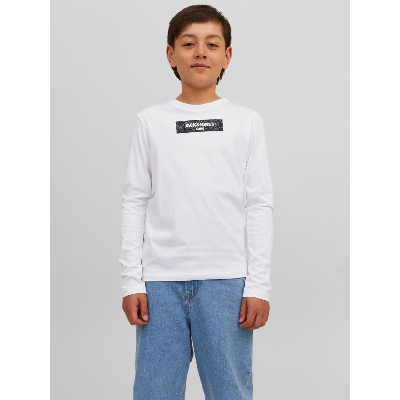 Μπλούζα μακό αγόρι JACK & JONES-12243038-White