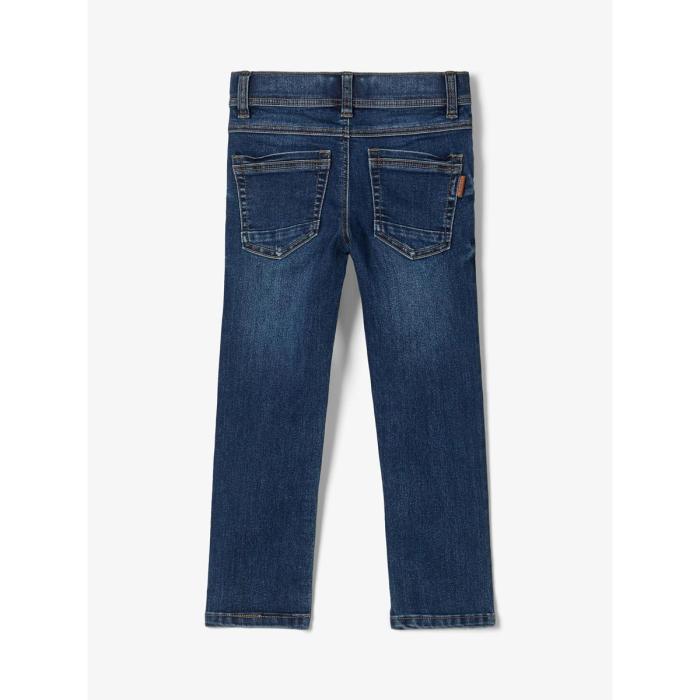 Παντελόνι τζιν αγόρι Name it-13180049-Medium Blue Denim-organic cotton