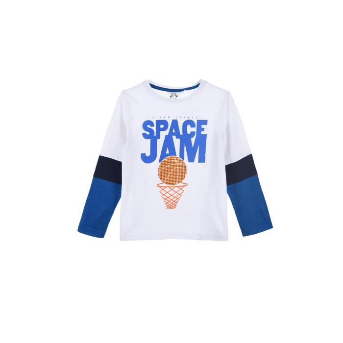 Μπλούζα αγόρι SPACE JAM-HU1278-OWHITE