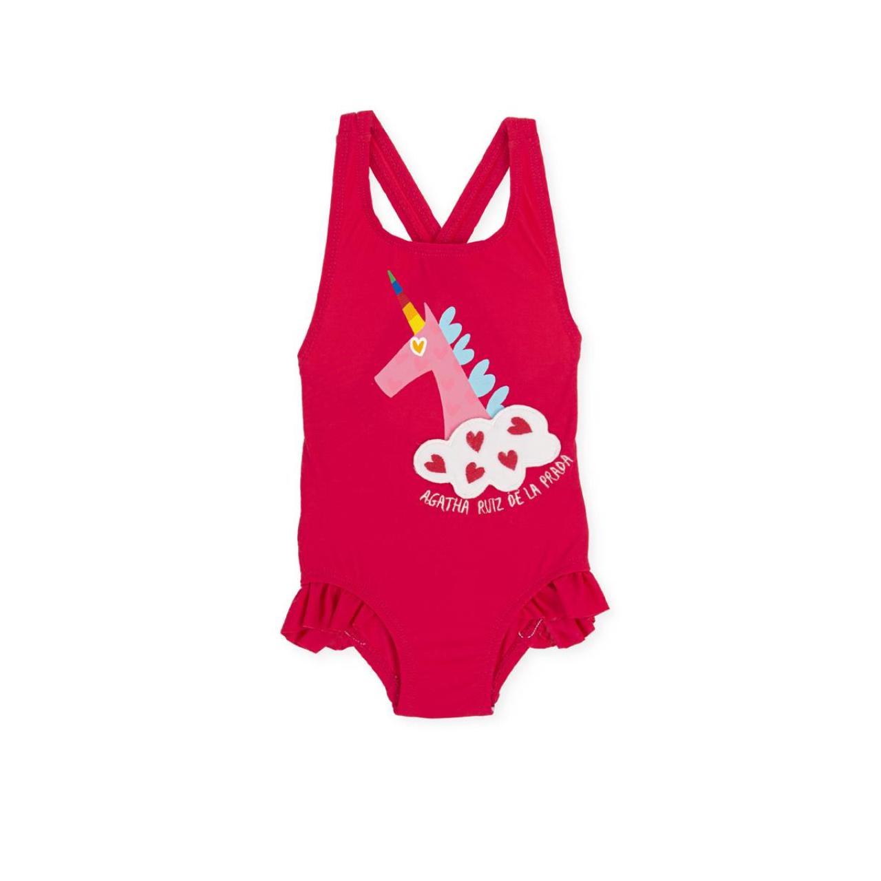 AGATHA RUIZ DE LA PRADA Μαγιό ολόσωμο κορίτσι Agatha Ruiz De La Prada-6703S23-CORAL