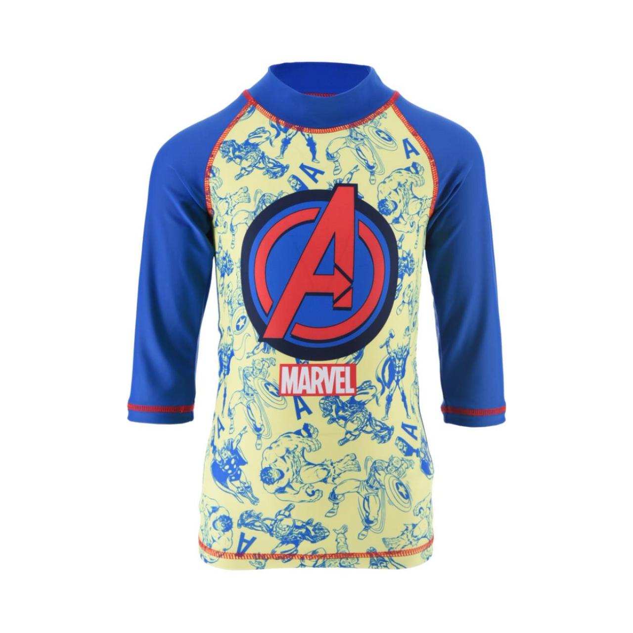 SUPER HEROES Μπλούζα παραλίας UV αγόρι Avengers-EX1925-BLUE