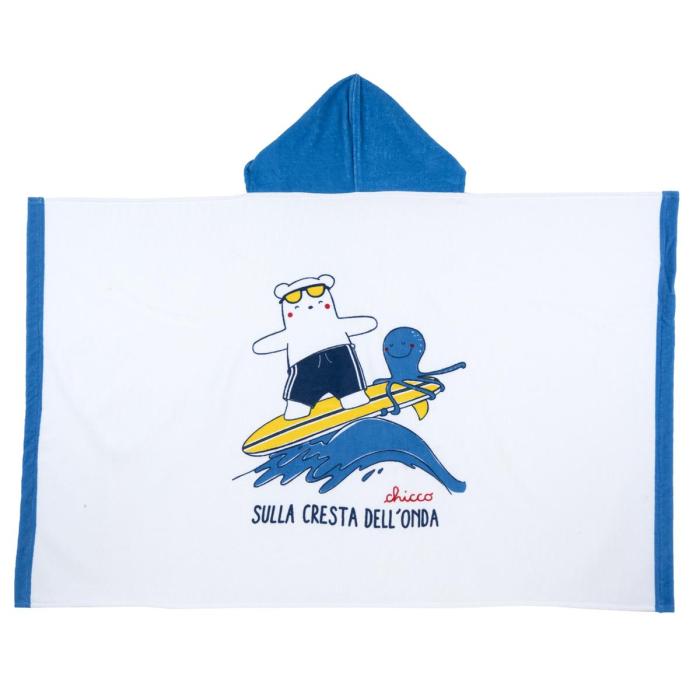 Πόντσο -μπουρνούζι  μπεμπέ αγόρι CHICCO-00272-038-70x46 cm