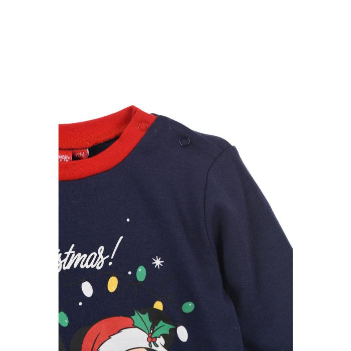 Πιτζάμα μπεμπέ μακό αγόρι Christmas Mickey Mouse-HW0361-NAVY