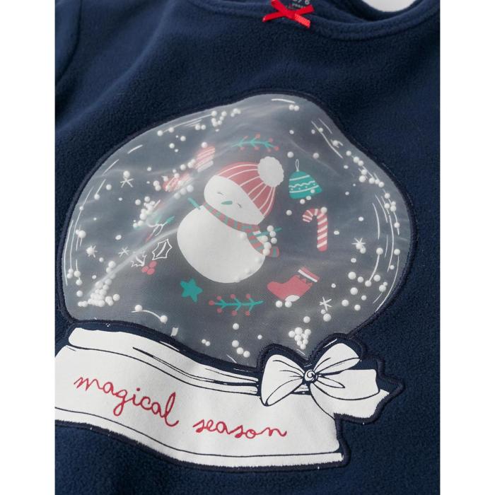 Πιτζάμα fleece κορίτσι Christmas Zippy-31055744006-BLUE