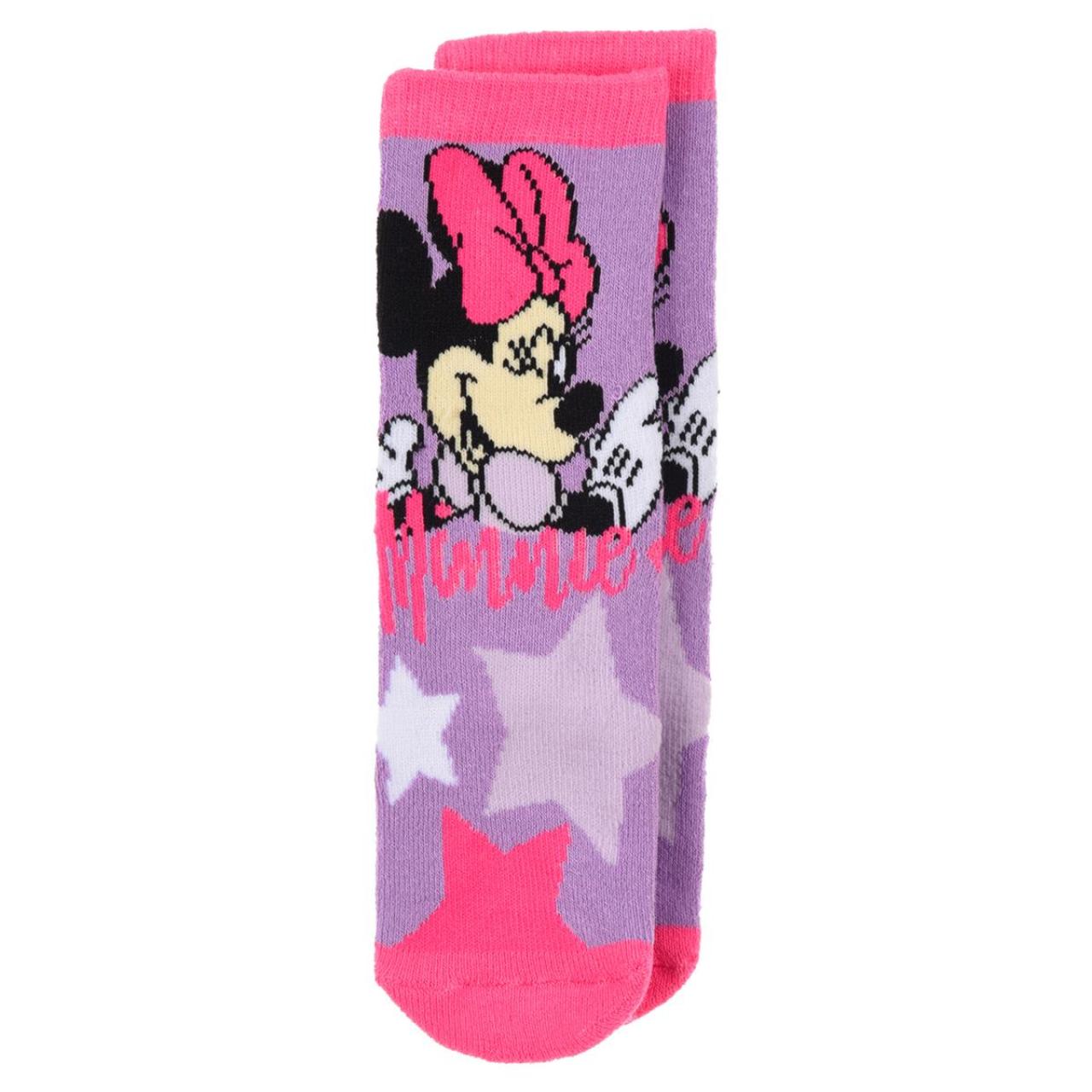 SUPER HEROES Κάλτσες αντιολισθητικές κορίτσι Minnie Mouse-HW0627-PURPLE