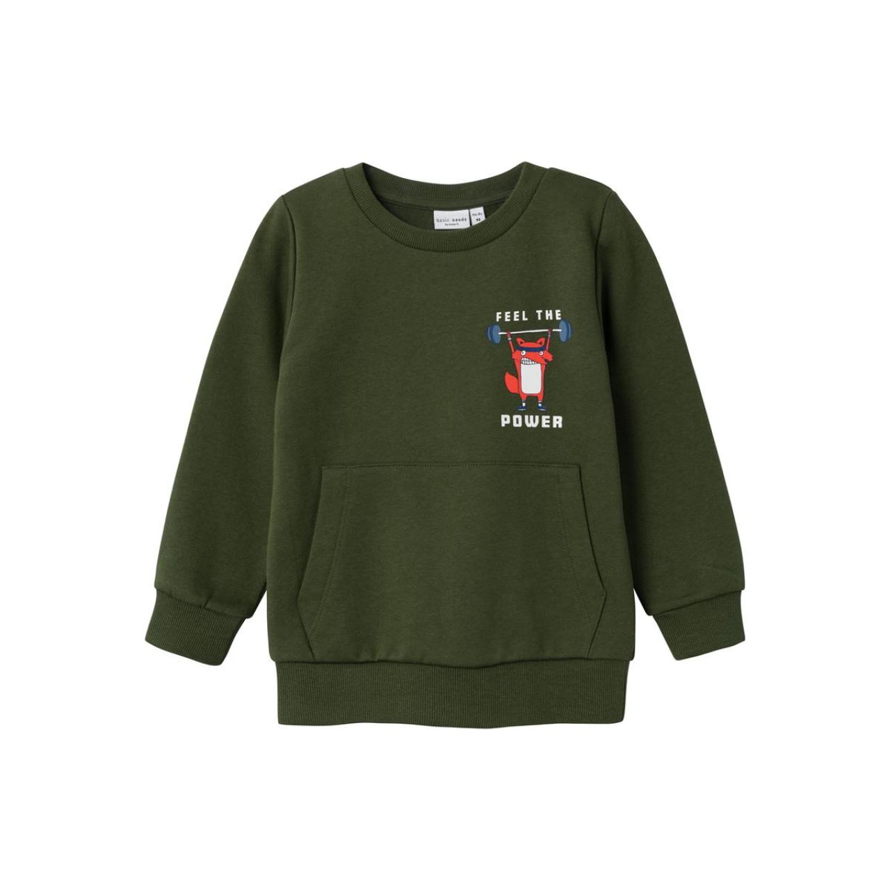 Name it Μπλούζα φούτερ αγόρι name it-13220377-Rifle Green