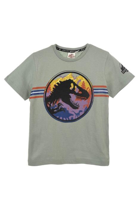 Μπλούζα μακό αγόρι JURASSIC WORLD-EV1222-GREEN-organic cotton