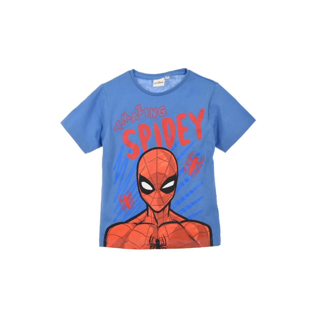 SUPER HEROES Μπλούζα μακό αγόρι Spiderman-EX1268-BLUE