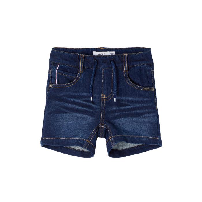 Βερμούδα τζιν ελαστική αγόρι Name it-13197406-Dark Blue Denim