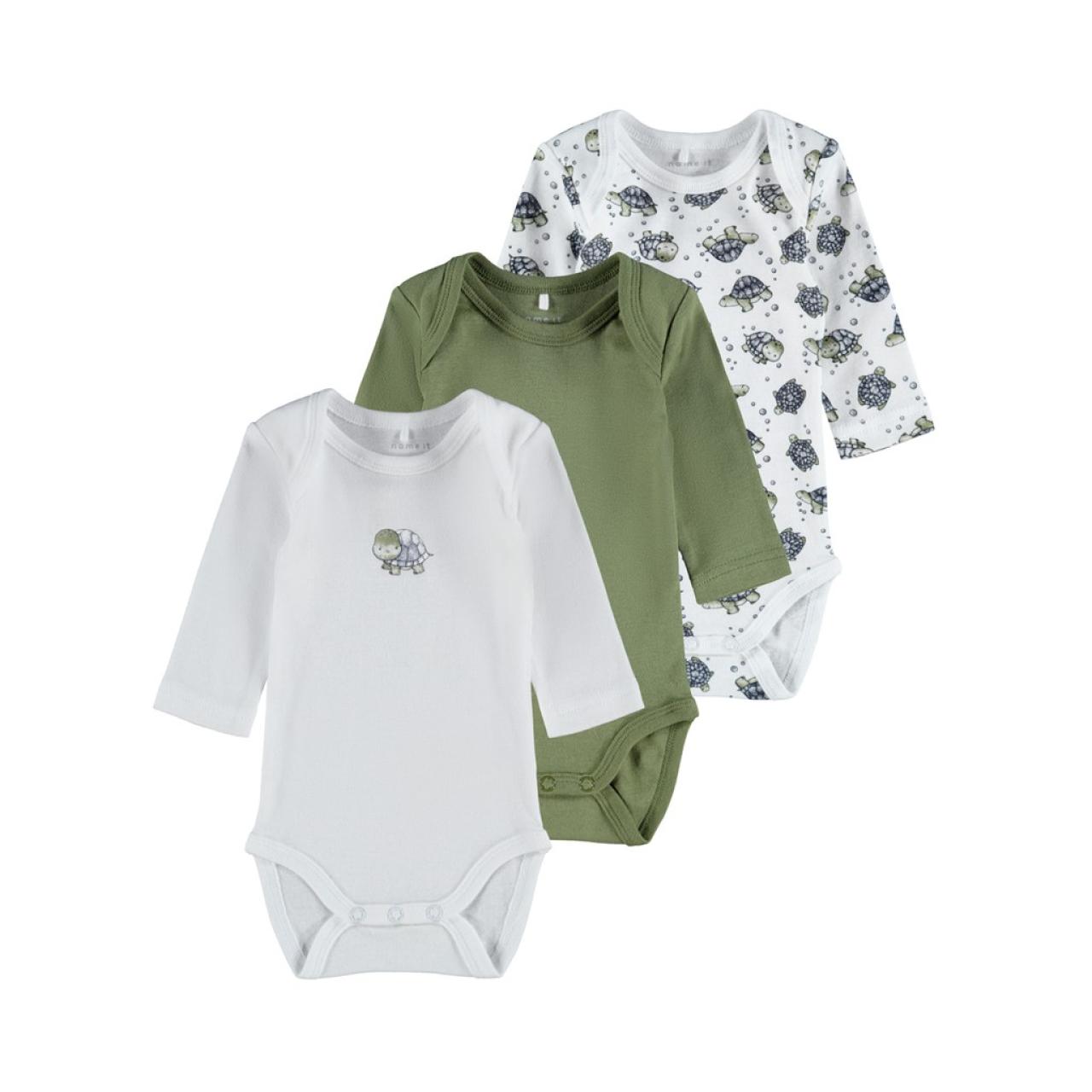 Name it Σετ 3 τεμ. φορμάκια μπεμπέ Name it -13189129-LG organic cotton