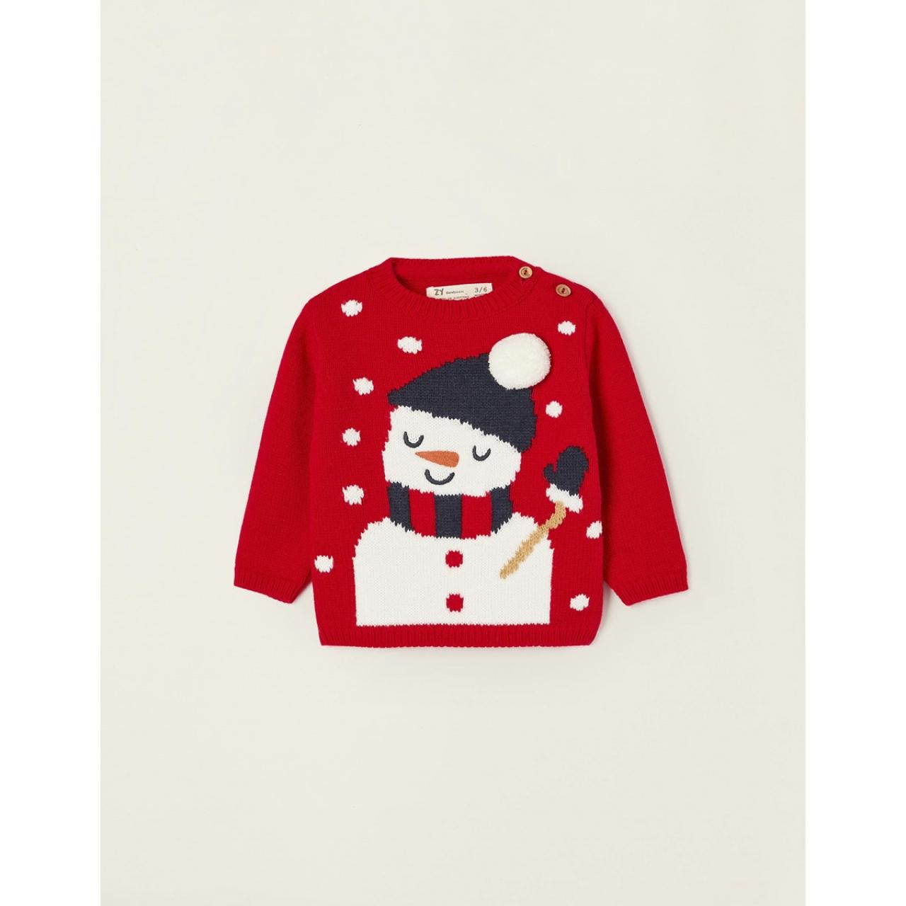 ZIPPY Μπλούζα μπεμπέ πλεκτή αγόρι Christmas ZIPPY-31047510040-Red