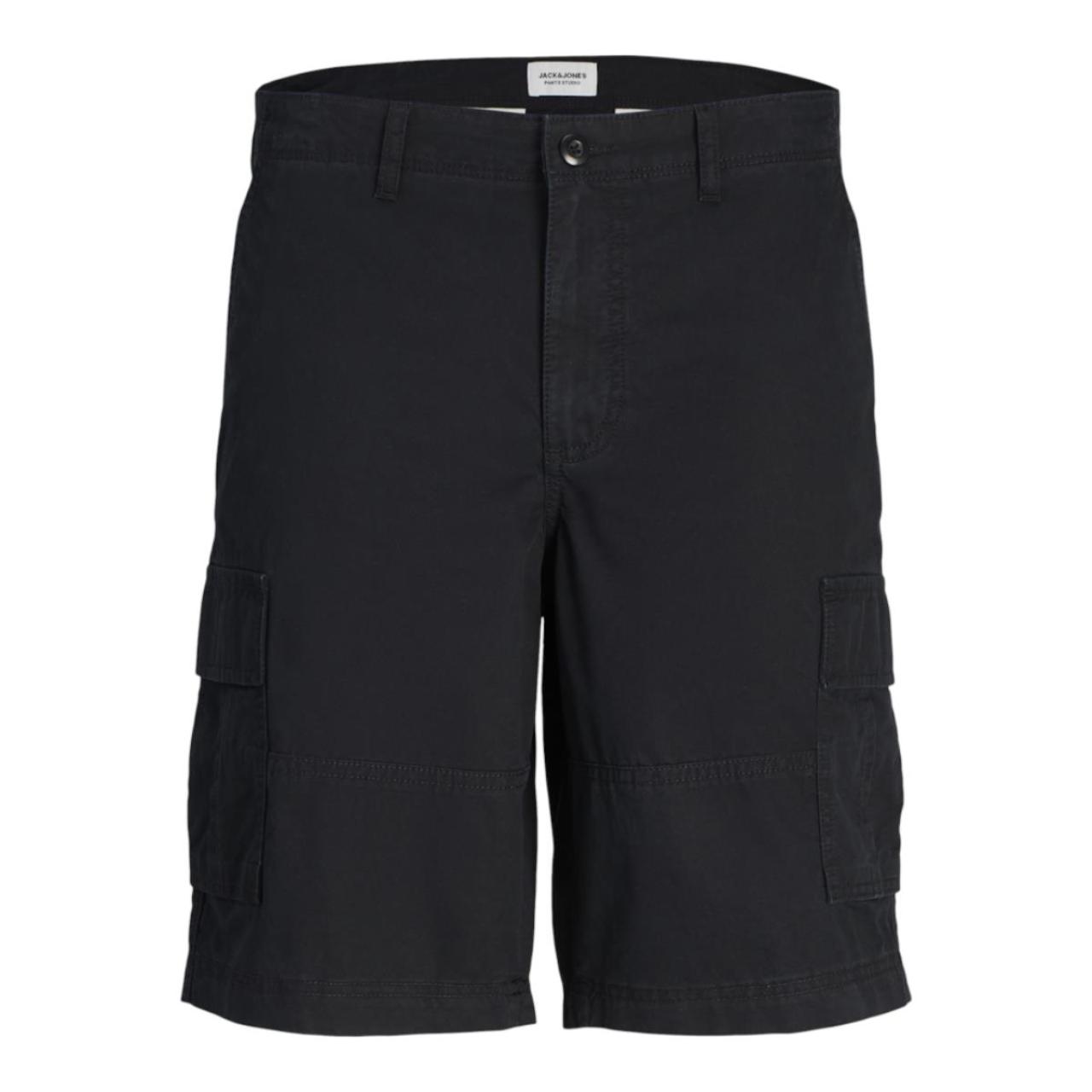 JACK&JONES Βερμούδα υφασμάτινη cargo αγόρι JACK & JONES-12254171-Black