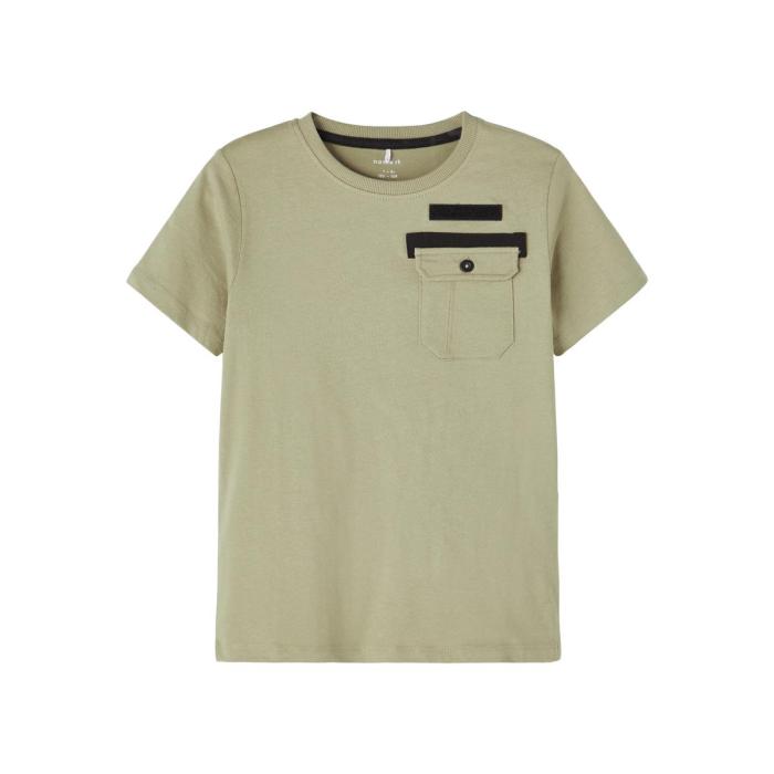 Μπλούζα μακό αγόρι Name it-13189541-SS organic cotton