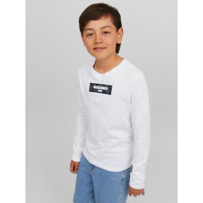 Μπλούζα μακό αγόρι JACK & JONES-12243038-White