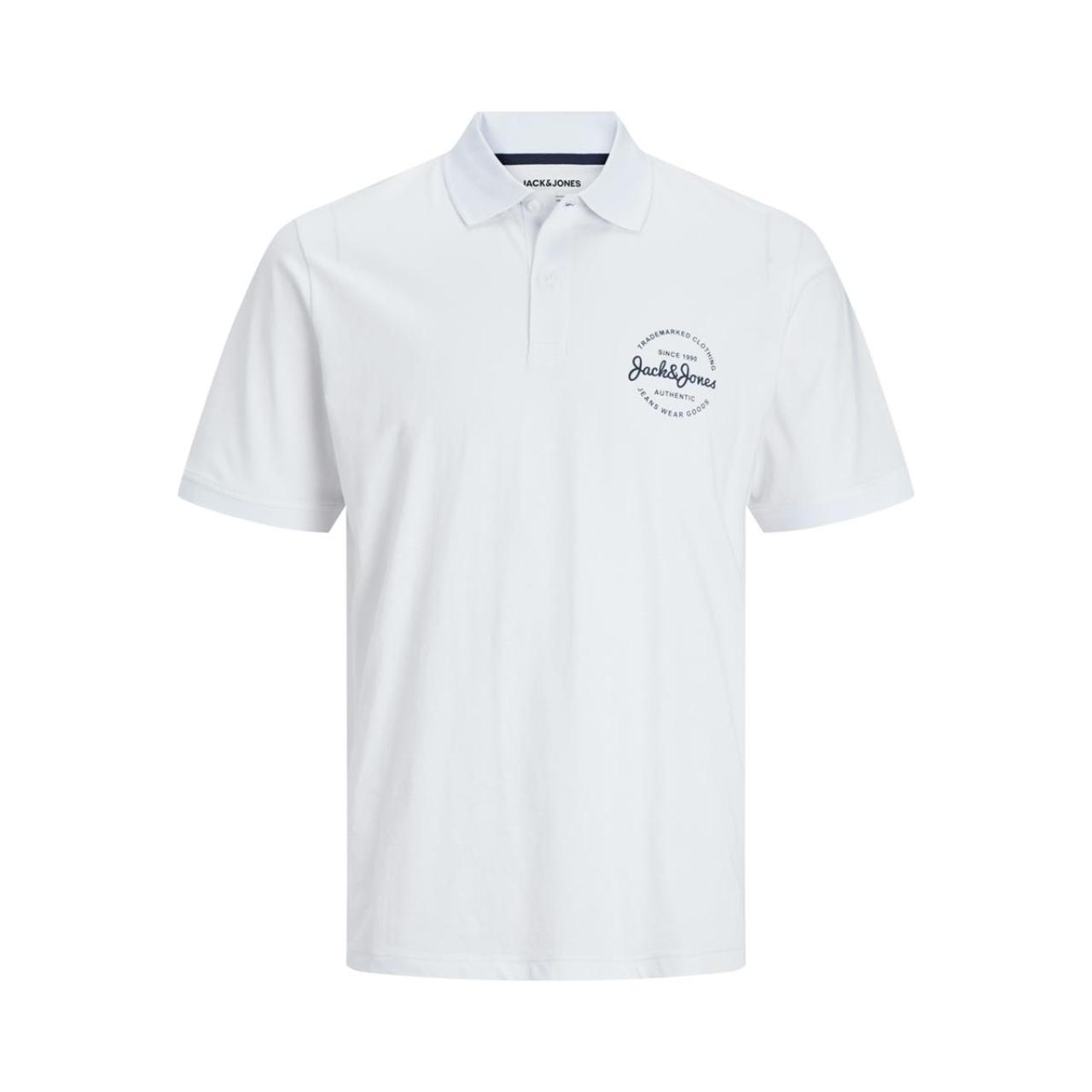 Μπλούζα πόλο αγόρι Jack & Jones-12249749-White