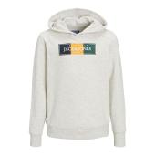 Μπλούζα φούτερ αγόρι JACK & JONES-12230398-White Melange