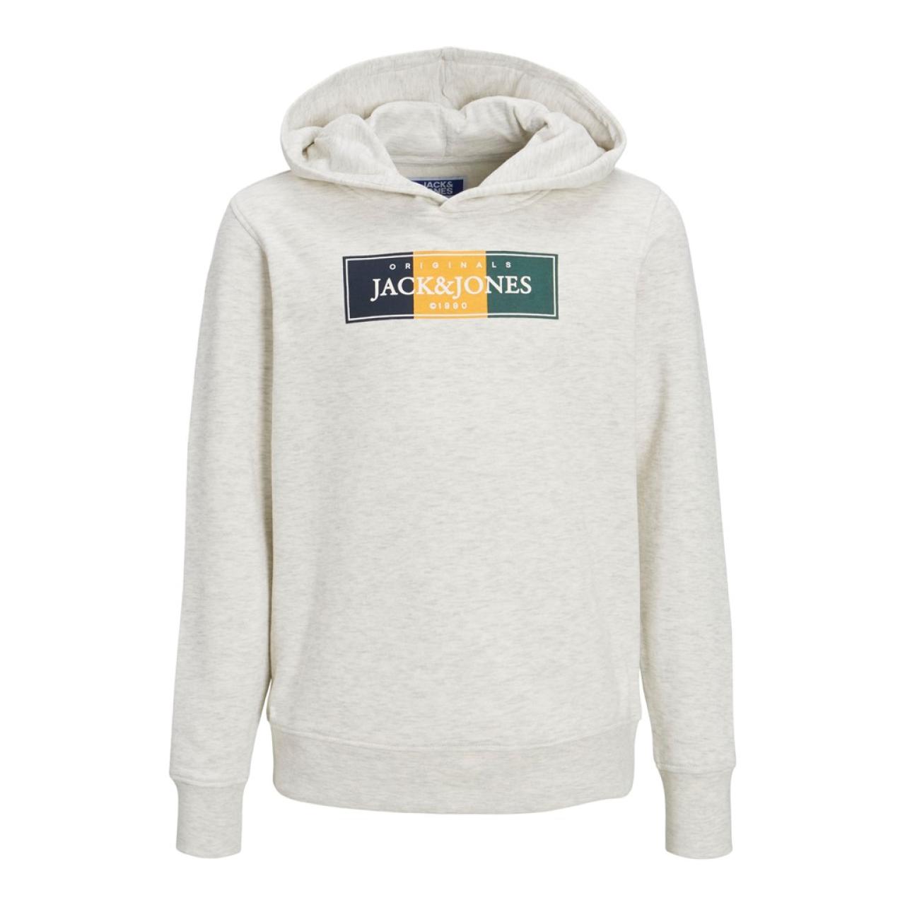 JACK&JONES Μπλούζα φούτερ αγόρι JACK & JONES-12230398-White Melange