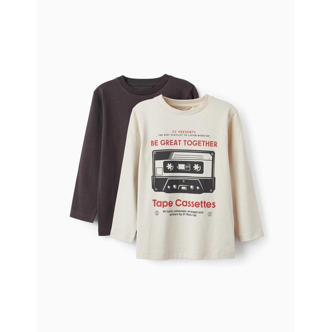 ZIPPY Μπλούζα μακό πακέτο 2 τεμ. αγόρι ZIPPY-31055368027-Grey