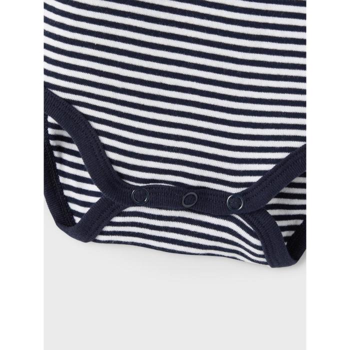 Φορμάκια σετ 3 τεμ. μπεμπέ αγόρι Name it-13206299-Dark Sapphire-organic cotton