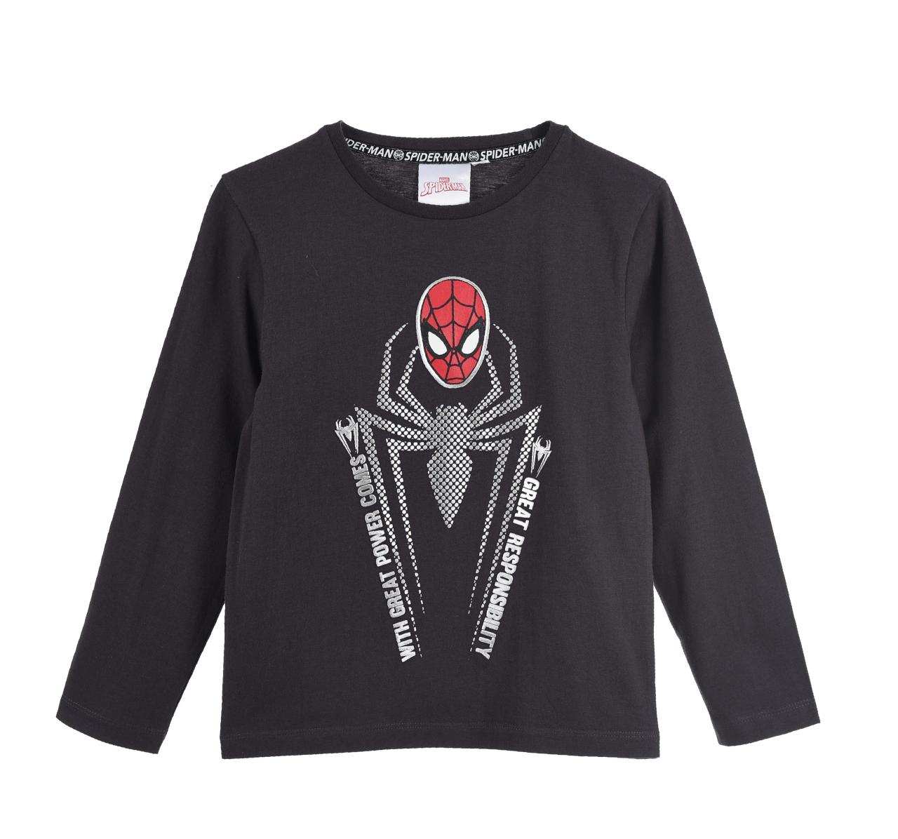 SUPER HEROES Μπλούζα αγόρι Spiderman-HU1000-DGREY