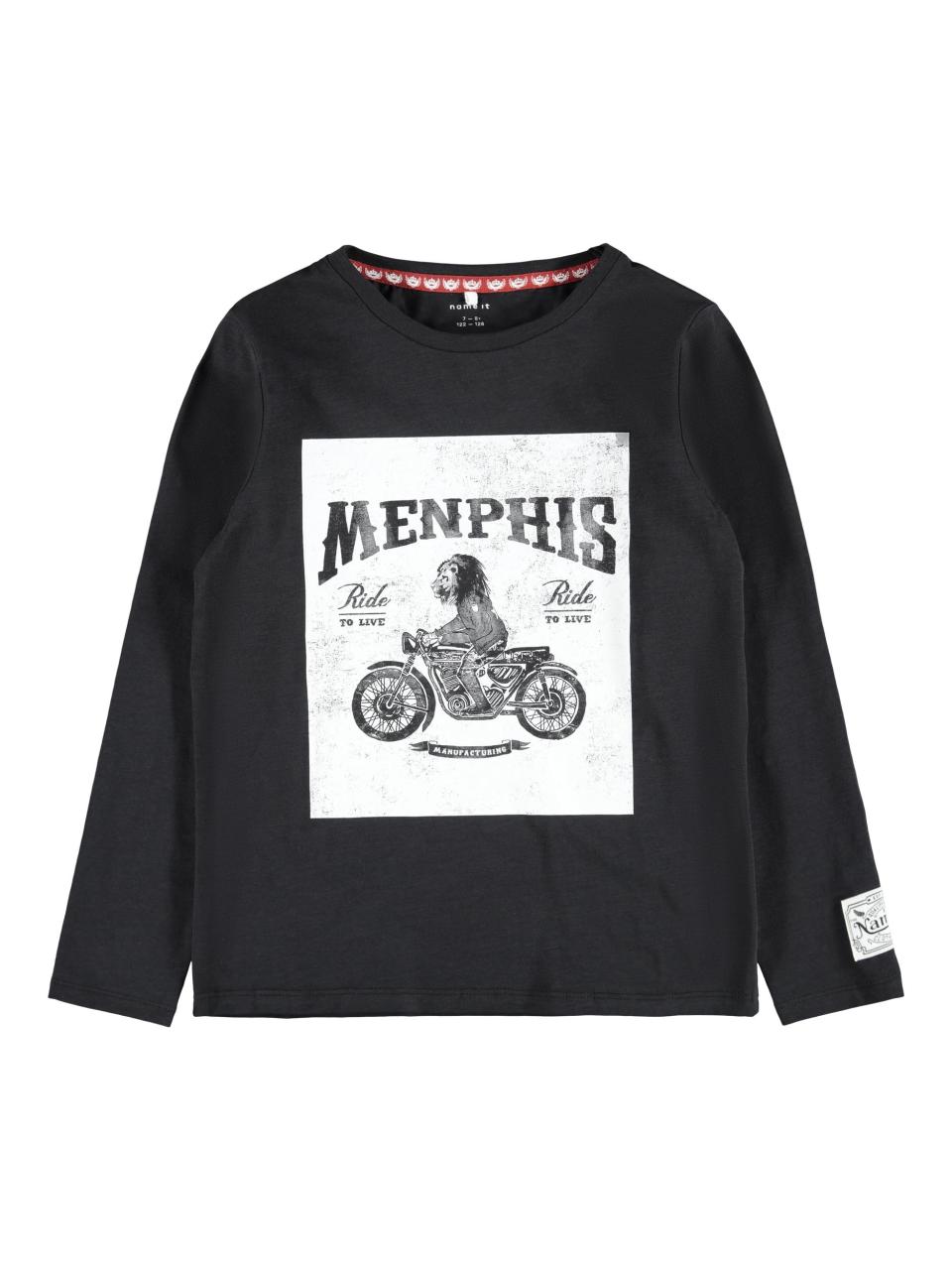 Name it Μπλούζα αγόρι name it-13194929-BLACK-organic cotton