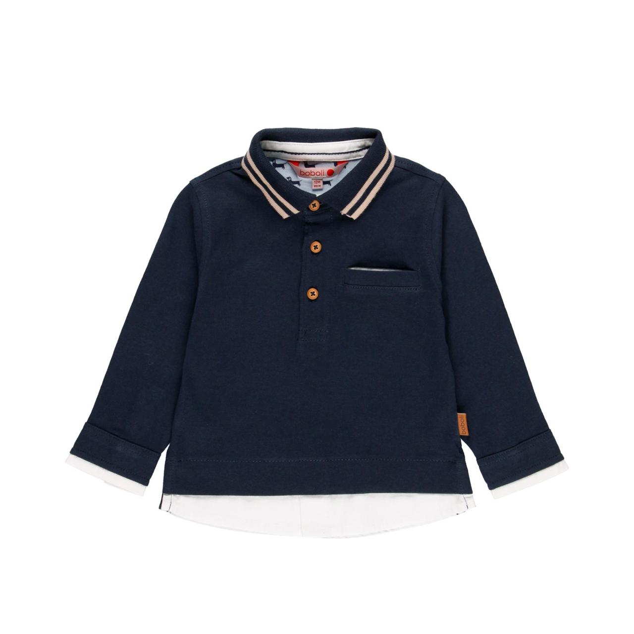 BOBOLI Μπλούζα πόλο αγόρι Boboli -711313-2440-blue